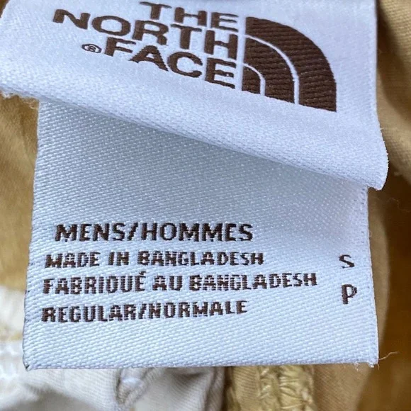 The North Face Mens Small Mustard Yellow Ripstop Cargo Hiking Shorts Belted - Picture 4 of 8